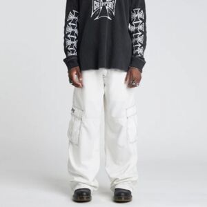 Kik Wear HYDRO CHILL MICROSUEDE CARGO 23" WHITE